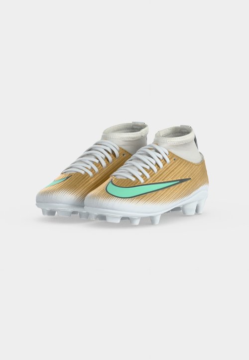 Nike JR MERCURIAL SUPERFLY 11 CLUB FG/MG KYLIAN MBAPPE UNISEX - Football boots artificial grass - metallic gold-coloured/clear jade — foto 3