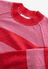 Next CREW NECK - Džemperis - pink red stripe