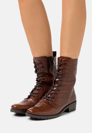 Caprice BOOTS - Schnürstiefelette - cognac