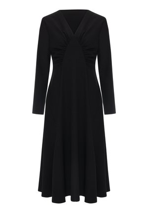 V-NECK - Freizeitkleid - black