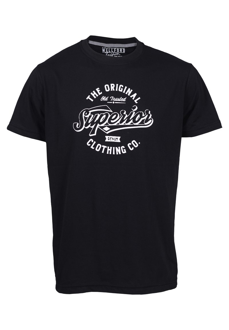 Blue Wellford Tshirt z nadrukiem Zalando.pl