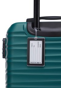 WITTCHEN SMALL SUITCASE WITH LUGGAGE TAG FROM ABS - Wheeled suitcase - green