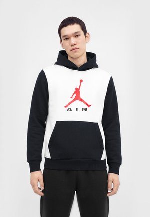 Jordan, Суитшърт с качулка - white/black/university red