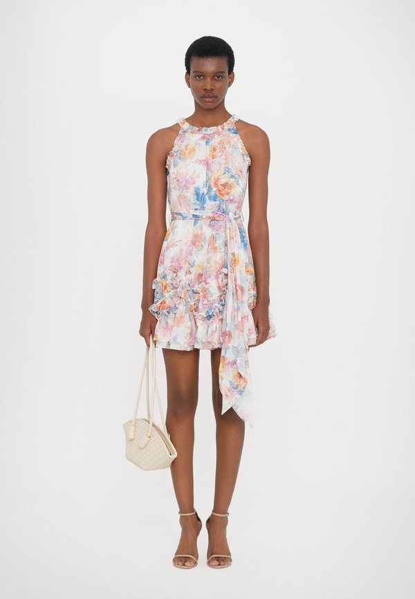 MARIANNES FLORAL SLEEVELESS MICRO MINI DRESS - Day dress - moonshine4