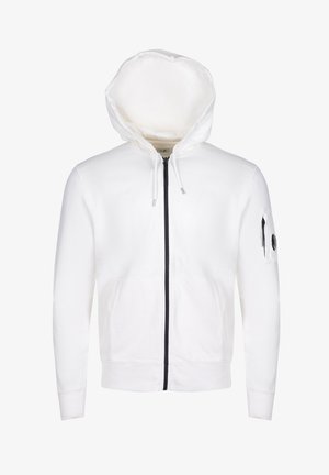 C.P. Company, Felpa con zip - white