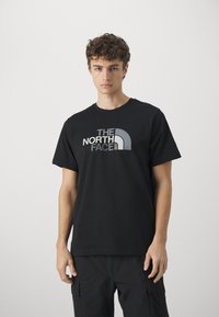 The North Face EASY TEE - Camiseta estampada - black