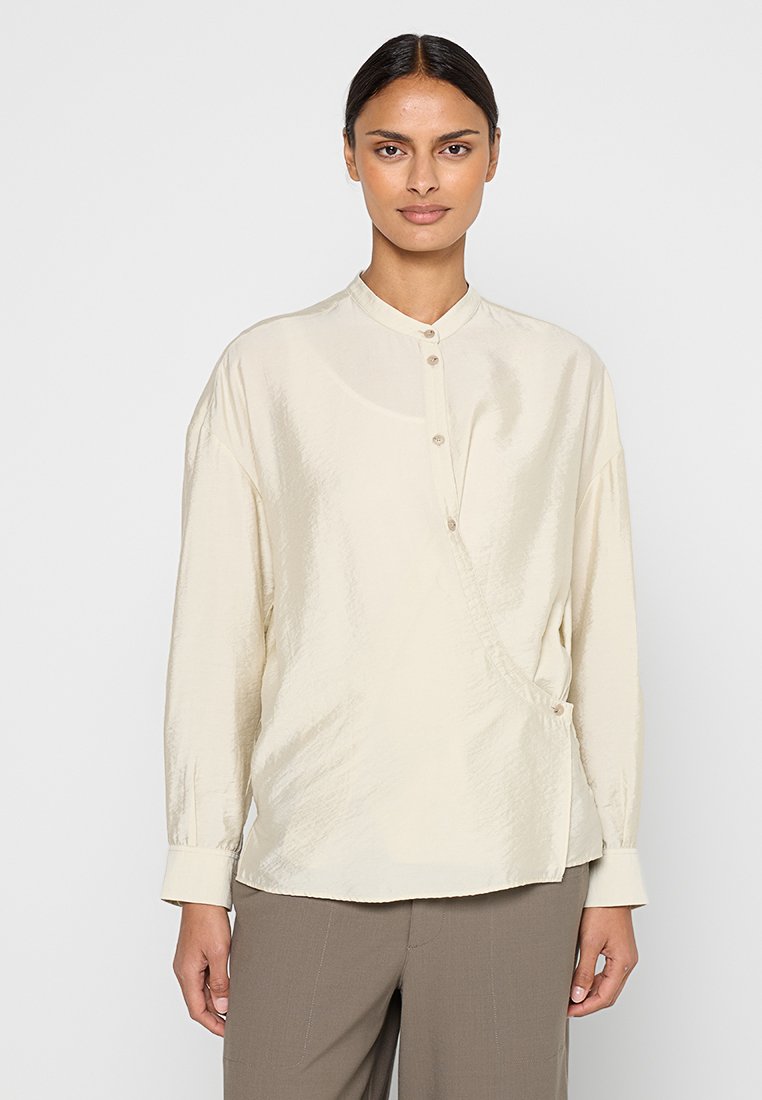 closed Overhemdblouse beige