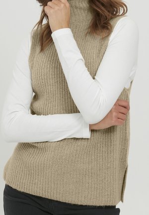 Svetr - mottled beige