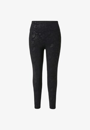 Ulla Popken, SPORTLEGGINGS, HIGH WAIST, SCHNELLTROCKNEND, ELASTIKBUND - Leggingsit - black