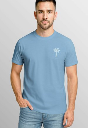 PALME LOGO SOMMER FASHION - T-Shirt print - stone blue