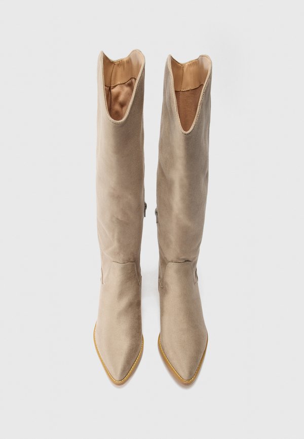 Cowboy/Biker boots - taupe2