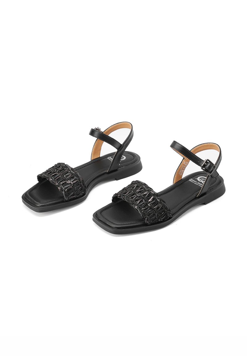 Tacco Sandali Neri Intrecciati Alla Caviglia Sandalo In Camoscio Nero Basso Con Cinturino Alla Caviglia Tacco Comfort  Cm Glamour Moda Donna Sandali Tacco Malu Shoes MaluShoes