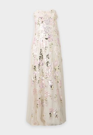 Needle & Thread, WISTERIA STRAPLESS GOWN - Robe de cocktail - swan white/pink
