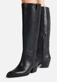 LIZZY - Kovboju/motociklistu tipa zābaki - coffee bean