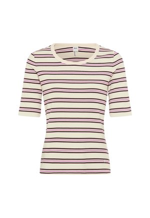 BRAX, STYLE CARINA S - T-Shirt print - soft ecru