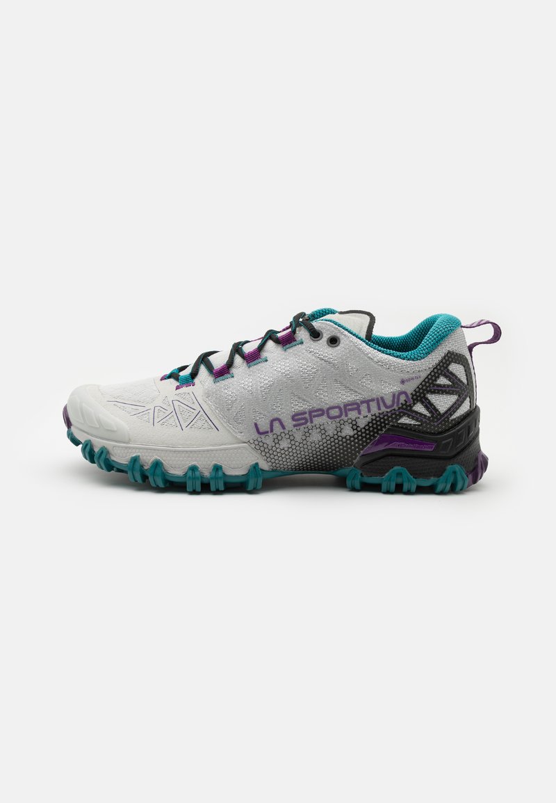 La Sportiva - BUSHIDO II WOMAN GTX - Tenisice za trail trčanje - light grey/blueberry, Povećaj