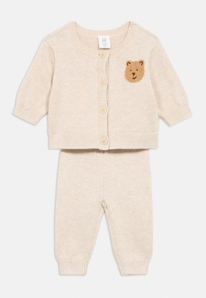 BABY UNISEX SET  - Kalhoty - mottled beige
