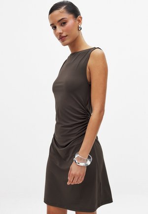 Robe fourreau - brown
