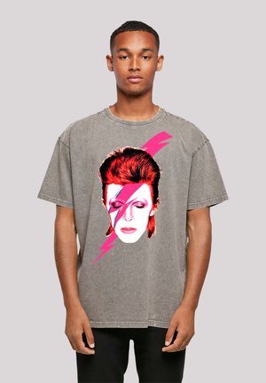 DAVID BOWIE OVERSIZE  - T-Shirt print - asphalt