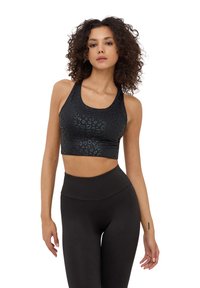 Terranova SPORTIVO MACULATO LUCCICANTE - Top - nero