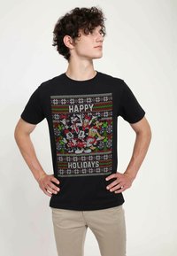 Henry Tiger MICKEY CLASSIC MICKEY SIX SWEATER UNISEX - Triko s potiskem - black
