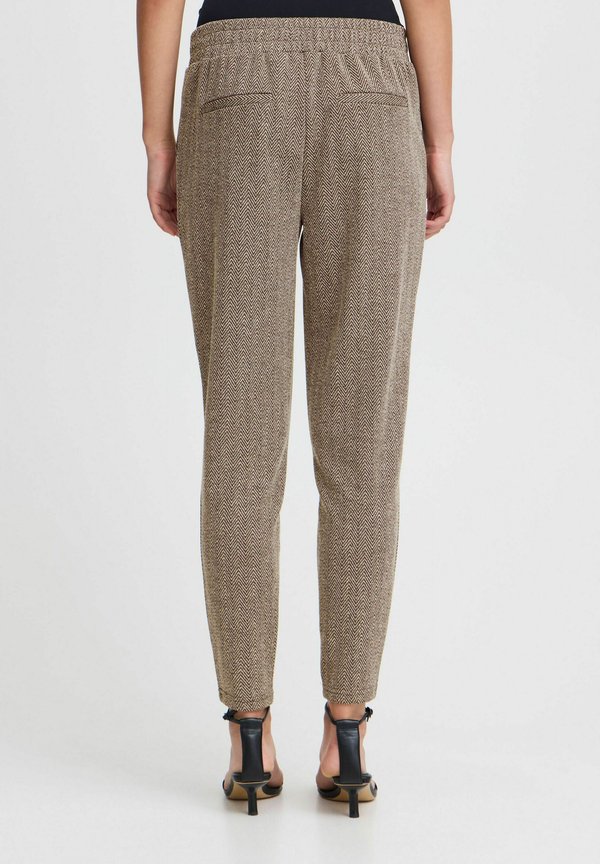 IHKATE - Trousers - java almond milk herringbone3
