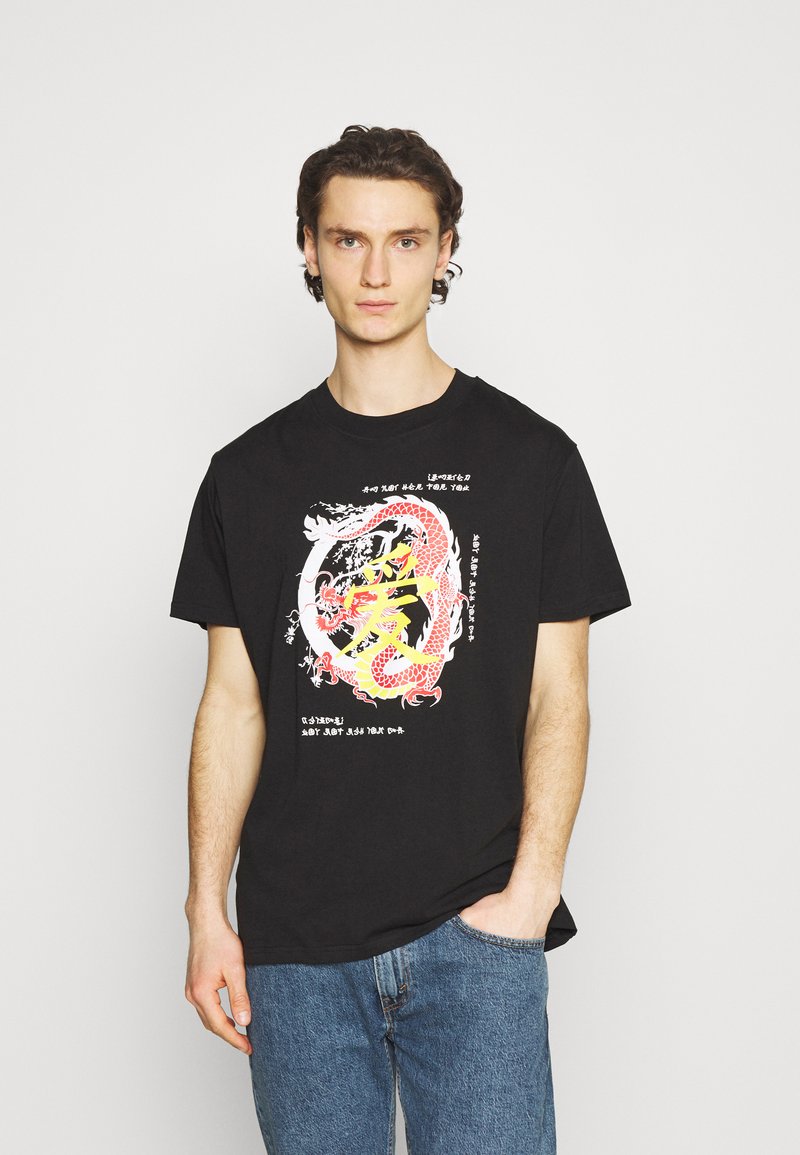 Night Addict RIKU UNISEX - T-shirt estampada - black