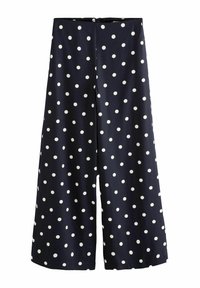 Next SPOT WIDE LEG - Auduma bikses - navy white