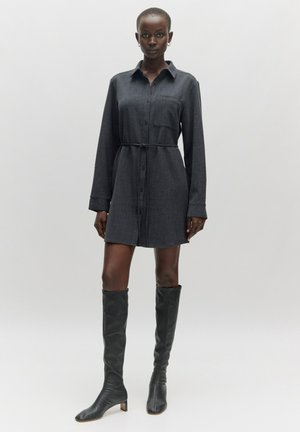 Blusenkleid - grau