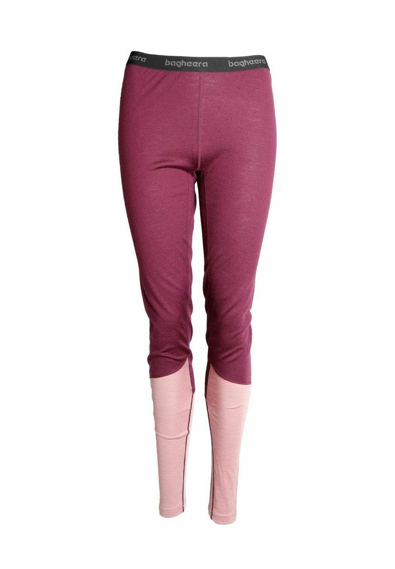 Bagheera MERINO BRISK - Tights - dark plum rose