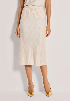 MIDI - Bleistiftrock - pearl white