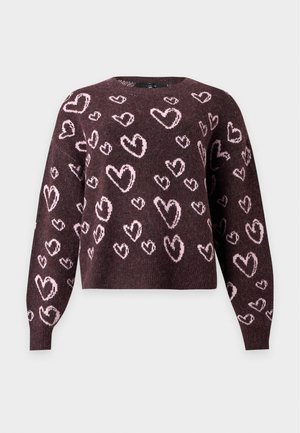 Vero Moda, VMDOFFY PULLOVER - Πουλόβερ - windsor wine/prism pink
