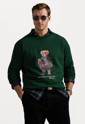 POLO BEAR FLEECE SWEATSHIRT - Sweatshirt - fa25 moss agate holiday bear
