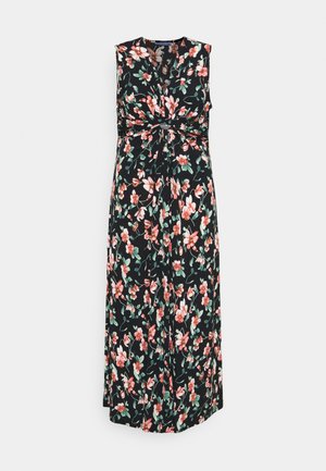 Maxi-jurk - black/pink/dark green
