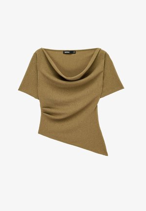 Koton, ASYMMETRIC T-SHIRT. - T-shirt print - green