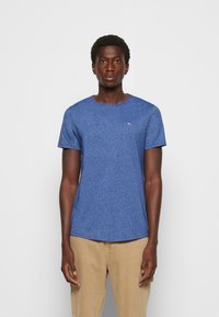 Tommy Jeans SLIM JASPE CREW NECK - Basic póló - blue