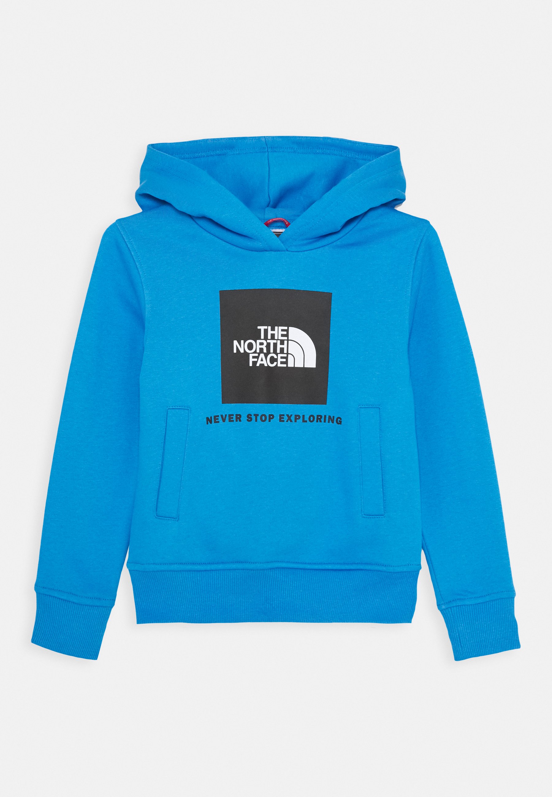 the north face hoodie blauw