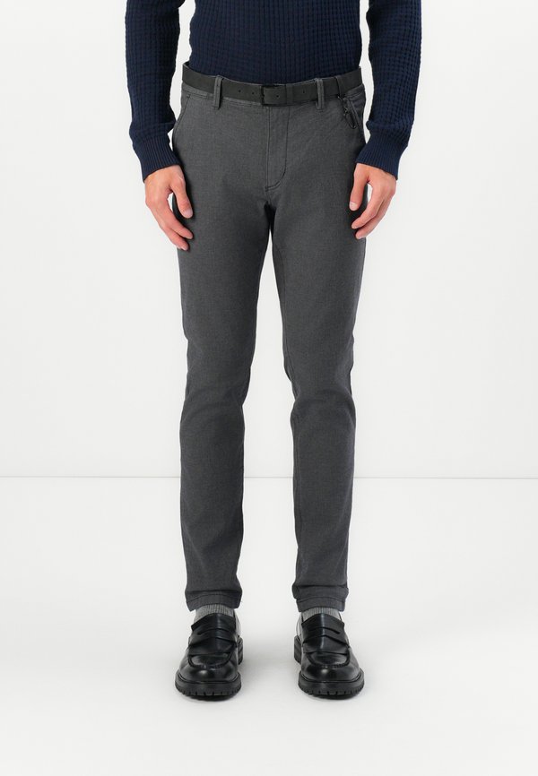 STRUCTURED STRAIGHT - Chinos - anthracite