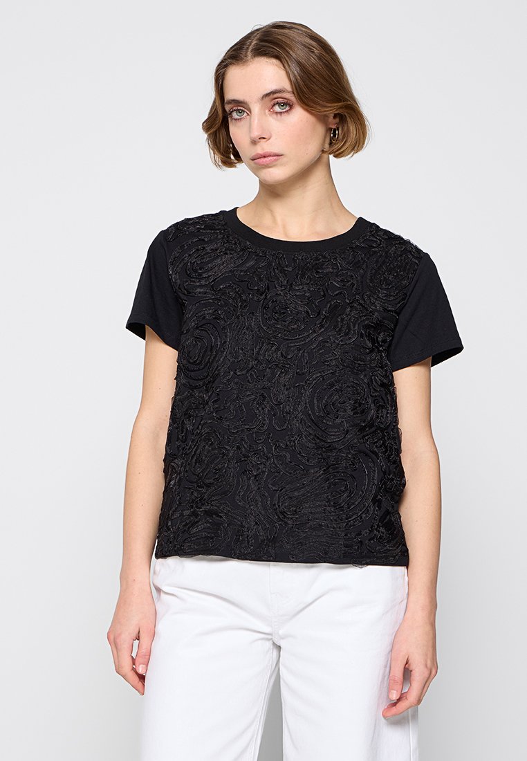 Twinset ACTITUDE T-shirt basic zwart Twinset ACTITUDE T-shirt basic zwart