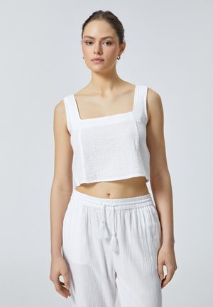 Koton CROP TANK - Blusa - white