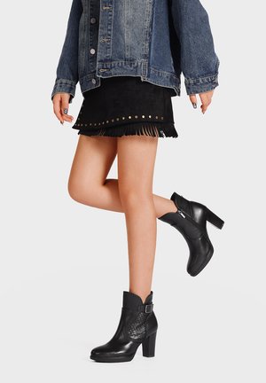 Stivaletti texani / biker - nero