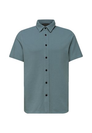 Street One MEN, SHORT-SLEEVE SHIRT IN PIQUÉ-QUALITY - Chemise - lake blue