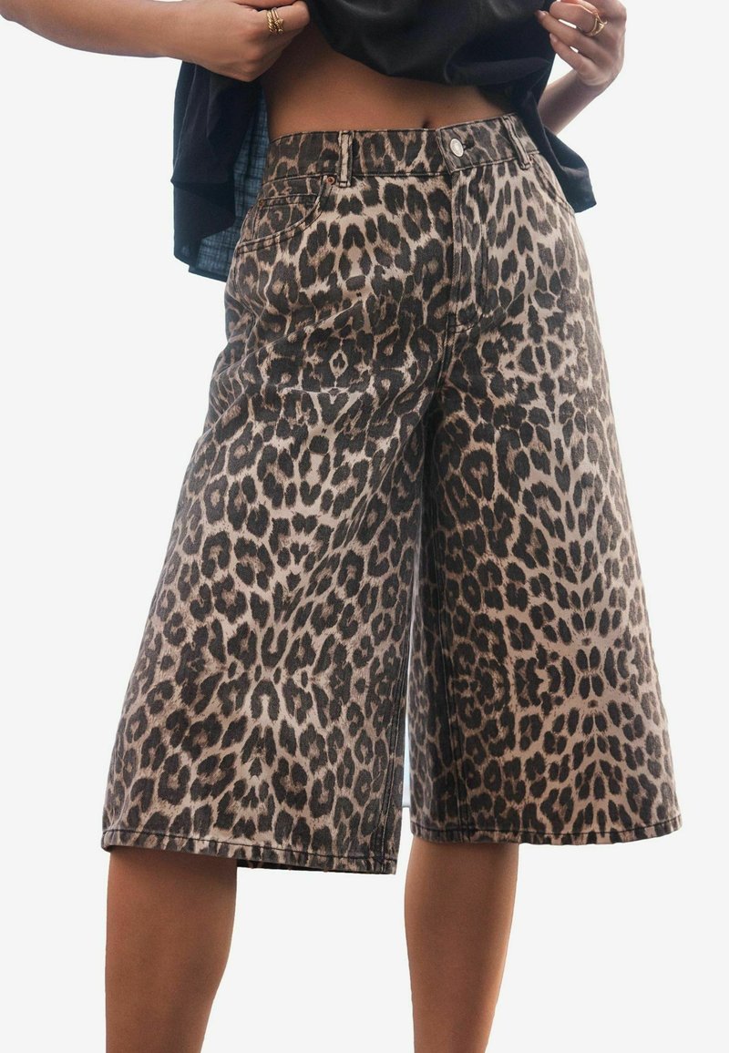 Next JORT - Jeans Shorts - leopard print