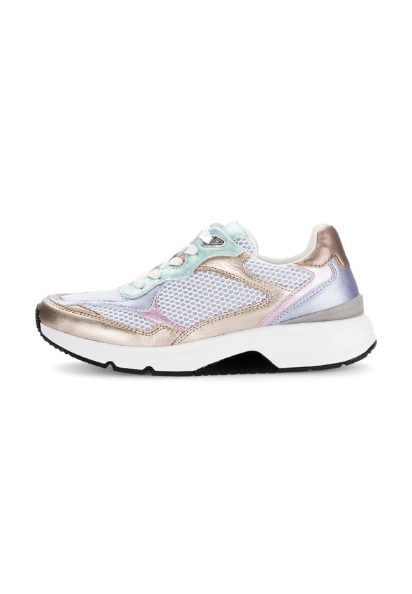 ROLLINGSOFT - Sneaker low - metal satin silb puder multi