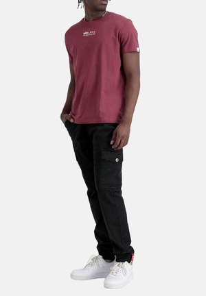 Alpha Industries EMB - T-Shirt print - organic burgundy
