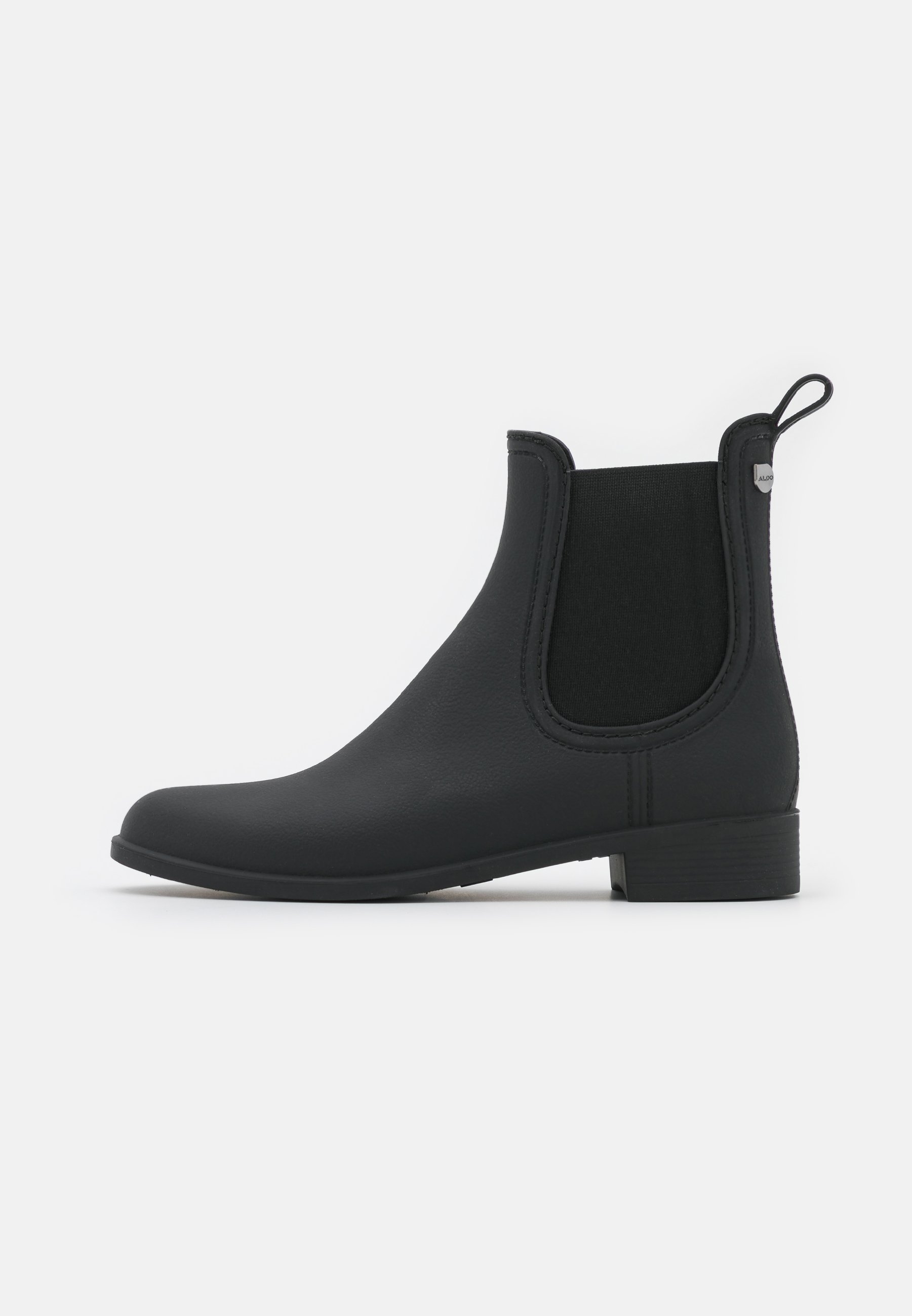 ALDO RAIN - Bottes en caoutchouc - open black/noir métallisé - ZALANDO.FR