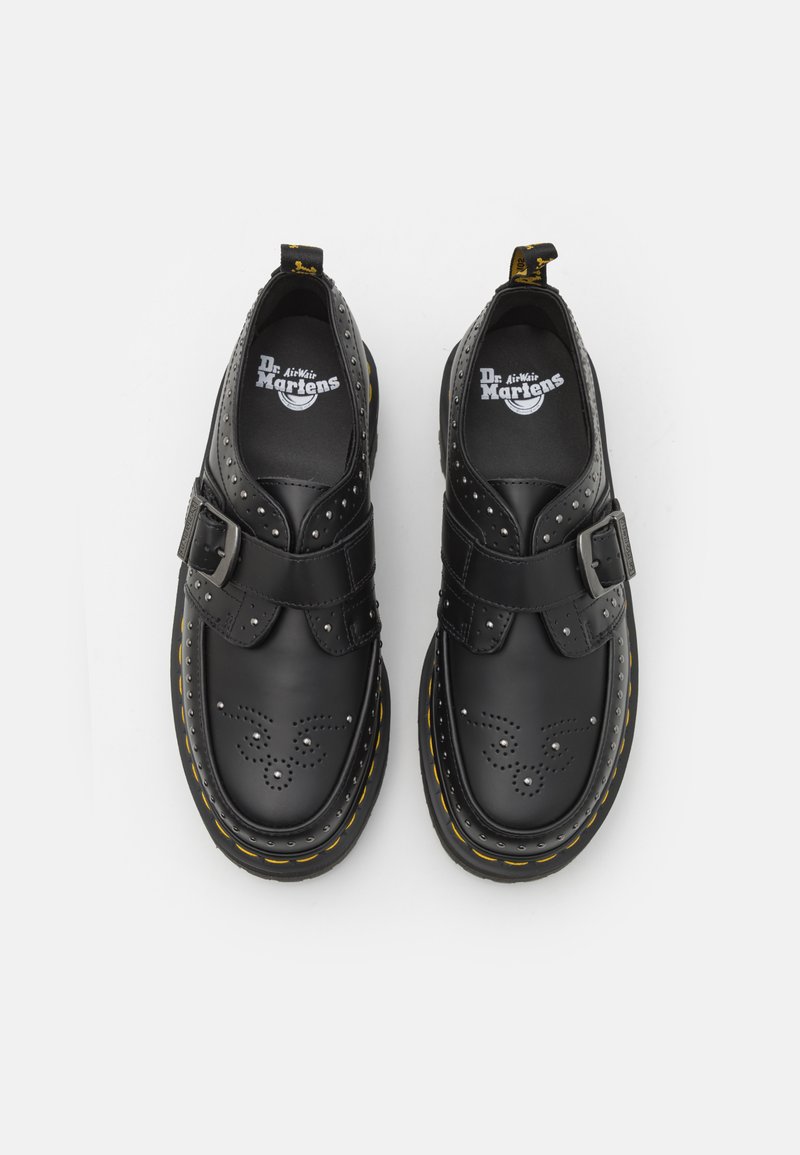 Dr. Martens RAMSEY QUAD MONK UNISEX - Slip-ons - black smooth 