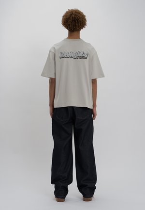 SANDED LOGO - Print T-shirt - light grey