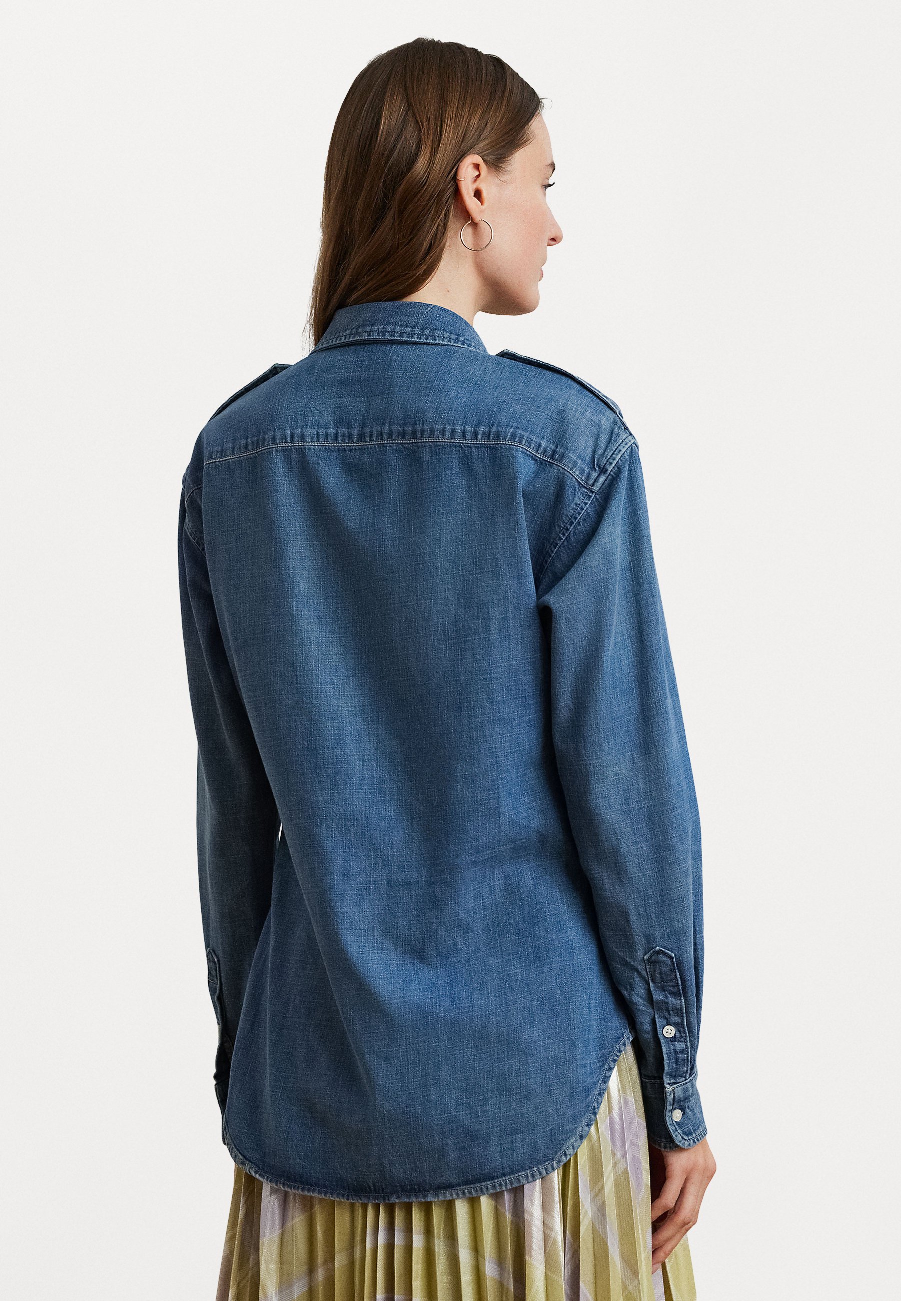 売れ筋商品|||ラルフローレン シャツ レディース トップス RODIEL RELAXED FIT DENIM SHIRT - Button-down blouse - opal wash Lauren Ralph Lauren RODIEL RELAXED FIT DENIM SHIRT