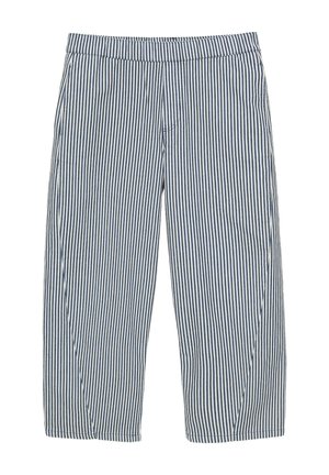 PULL&BEAR, STRIPED STRAIGHT-LEG - TROUSERS. - Pantalon classique - dark blue